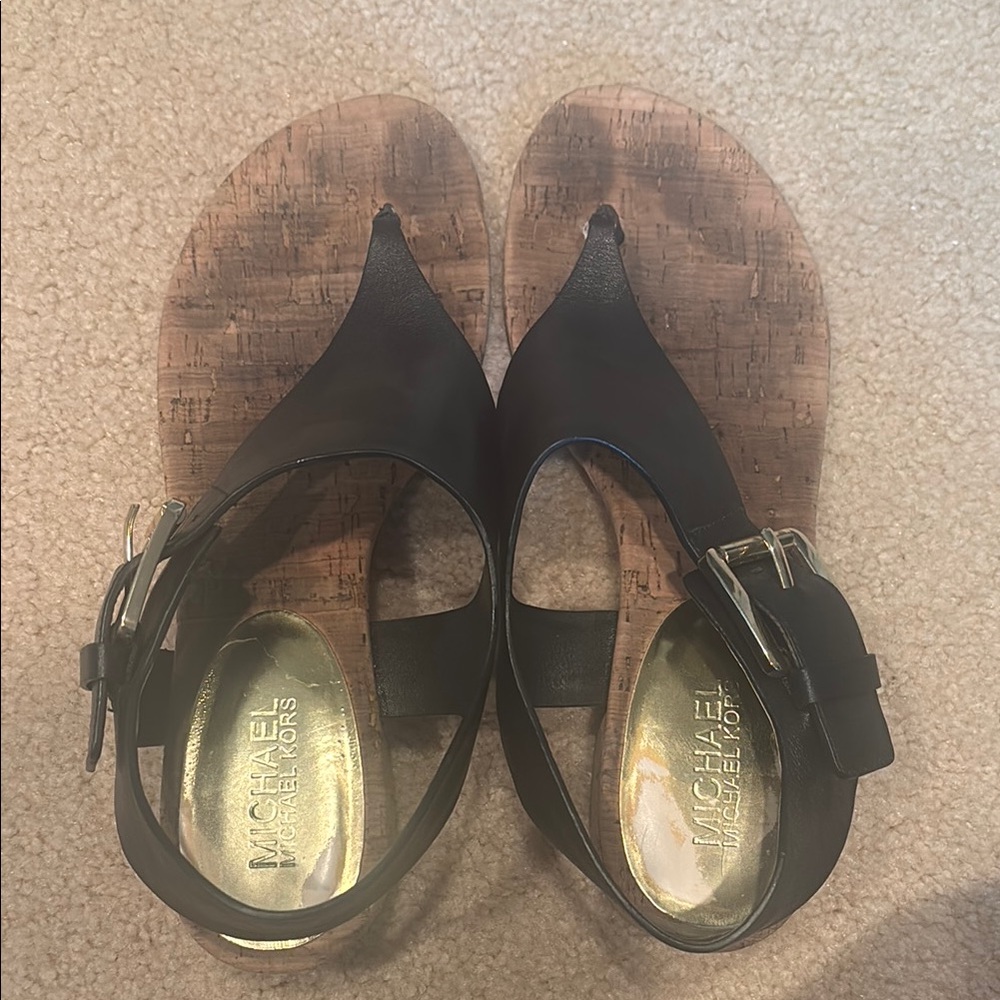 Michael Kors Black Sandals Sleek Design